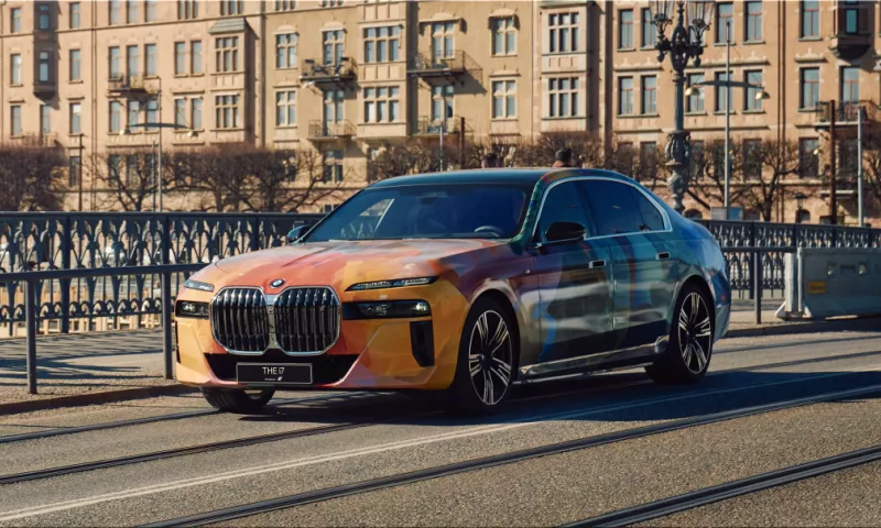 BMW i7: A Mobile Artwork That Circulates on Stockholm's Streets